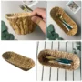 Natural Basket Fruit Organizer Bread Cookie Serving Tray Kitchen Sundries Holder Decorative Desktop Storage Box