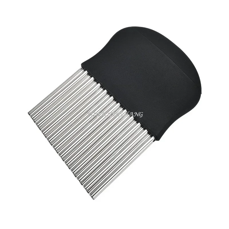 Stainless Steel Potato Chip Slicer Dough Vegetable Fruit Crinkle Wavy - Image 2