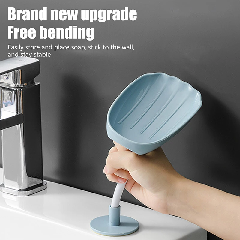 New Leaf Shape Soap Box Drain Soap Holder Box Bathroom Accessories - Image 4
