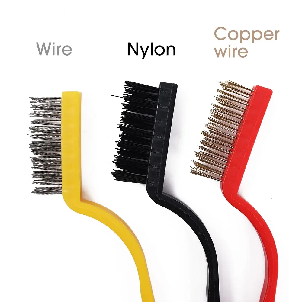 3Pcs/set Cleaning Wire Brush Kitchen Tools Stainless Steel Nylon Rust Remove - Image 4