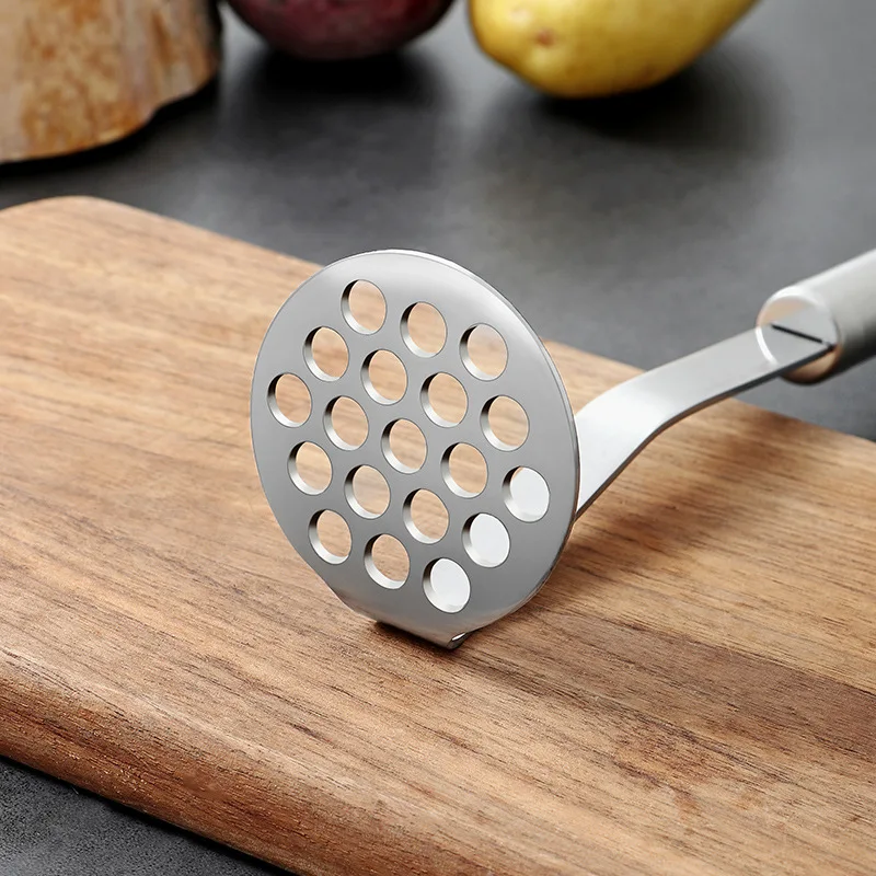 4-styles Stainless Steel Potato Masher Kitchen Pumpkin Garlic Vegetable Fruit - Image 4