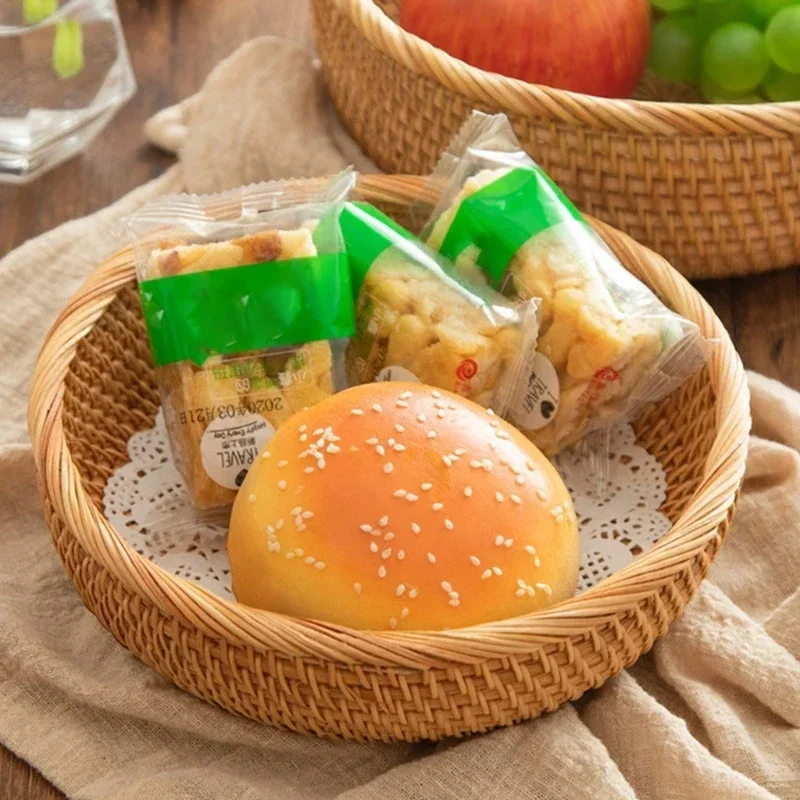 Handwoven Rectangular Rattan Wicker Basket Fruit Tea Snack Bread Picnic Cosmetic Storage - Image 6