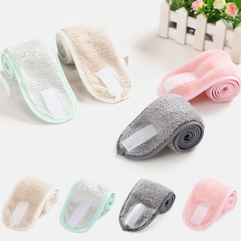Soft Toweling Hair Accessories Girls Headbands for Face Washing Bath Makeup Hair Band - Image 2
