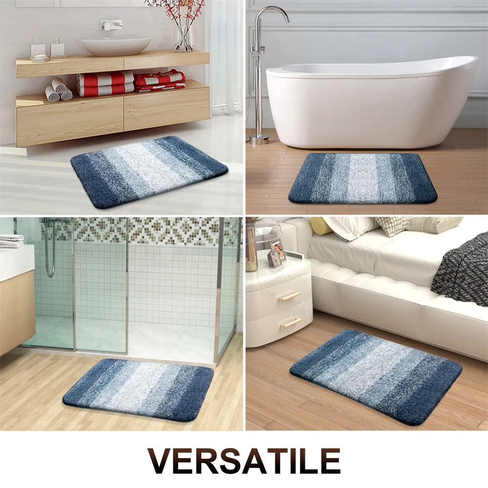 Olanly Luxury Bathroom Rug Soft Foot Mat Absorbent Microfiber Bath Rugs Non-Slip Plush - Image 6